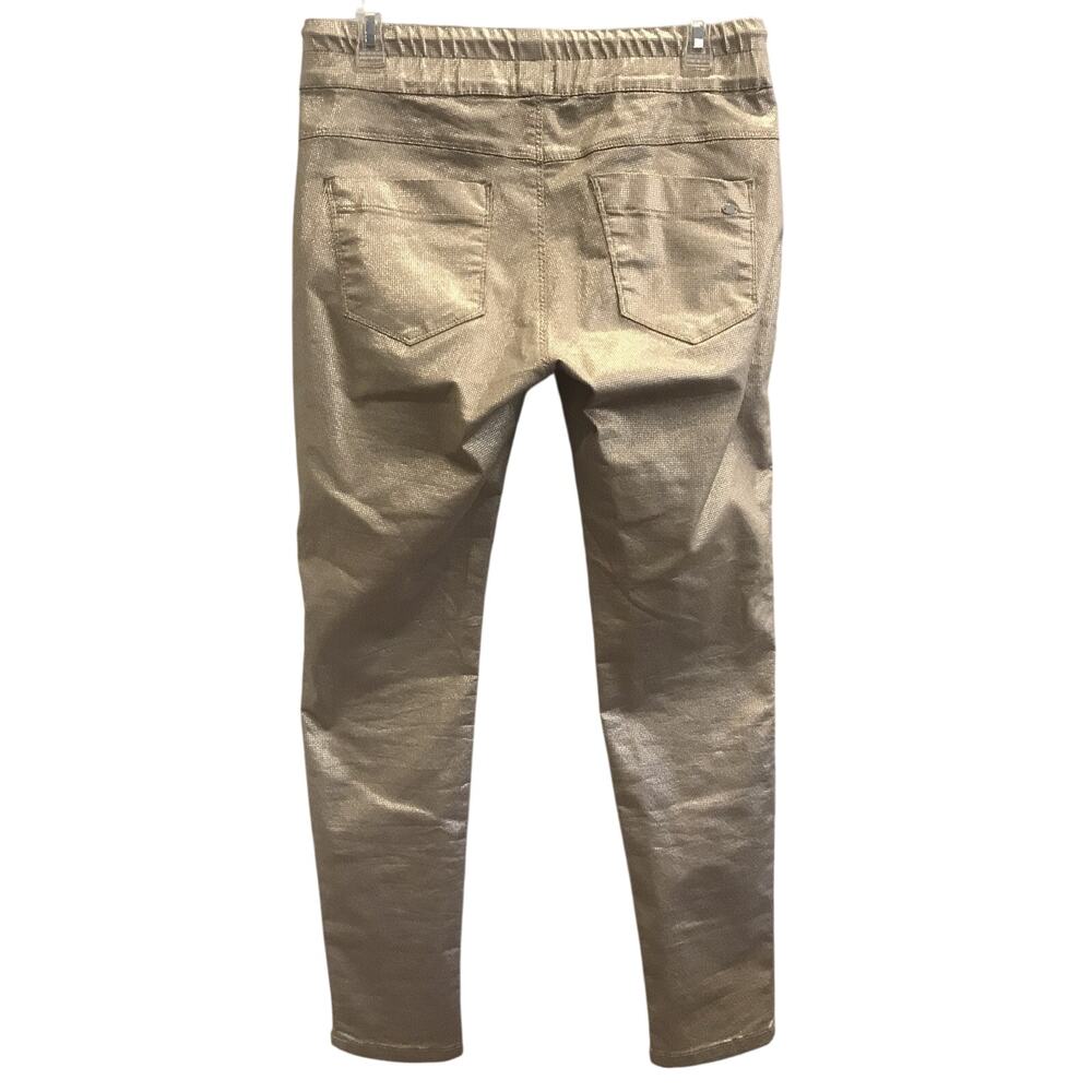 Bevy Flog Shely Drawstring Pull On Pants Gold Met… - image 6